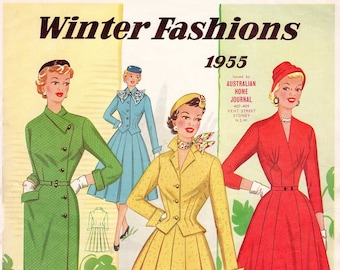 1950s Australian Home Journal Catalog [DIGITAL/PDF] Winter Fashions 1955