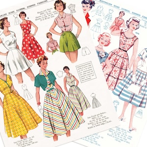 1950s Australian Home Journal Catalog DIGITAL/PDF Summer Fashions 1955-56 image 2