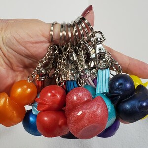 Resin Duck Keychain: Jeep Ducking Gift