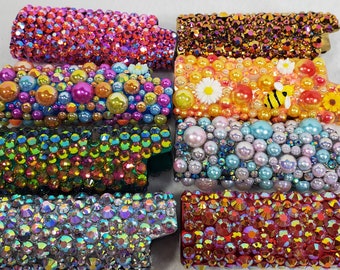Rhinestone Bic Lighter Sleeve Handmade