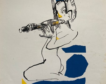 Silkscreen by Pablo Bruera, 1997 - Club de Grabado de Montevideo, Uruguay - Serigraphy signed and numbered