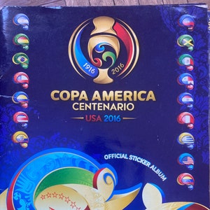 Panini 2016 Fifa COPA AMERICA CENTENARIO 100% Complete Football Sticker Album Book