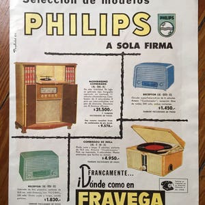Philips Capella 663 / Radio Vintage / Radio Antigua Orjinal / Radio Antigua  / Radio Lámpara / Radio Philips -  España