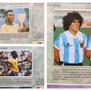 Spain 1982 Naranjito Rare Sticker Album from Uruguay No Panini Maradona Pelé imagem 10