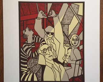 Mid Century Modern Art by Bouvier De Cachard - 64, Piazza