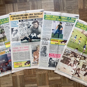 Set newspapers Worldcup Argentina 1978 Uruguay Football Soccer image 7