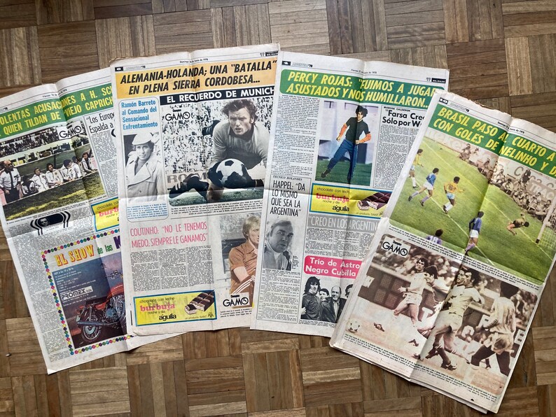 Set newspapers Worldcup Argentina 1978 Uruguay Football Soccer image 7