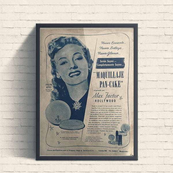 Evelyn Keyes Max Factor "Pan Cake"