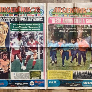 Set newspapers Worldcup Argentina 1978 Uruguay Football Soccer image 4