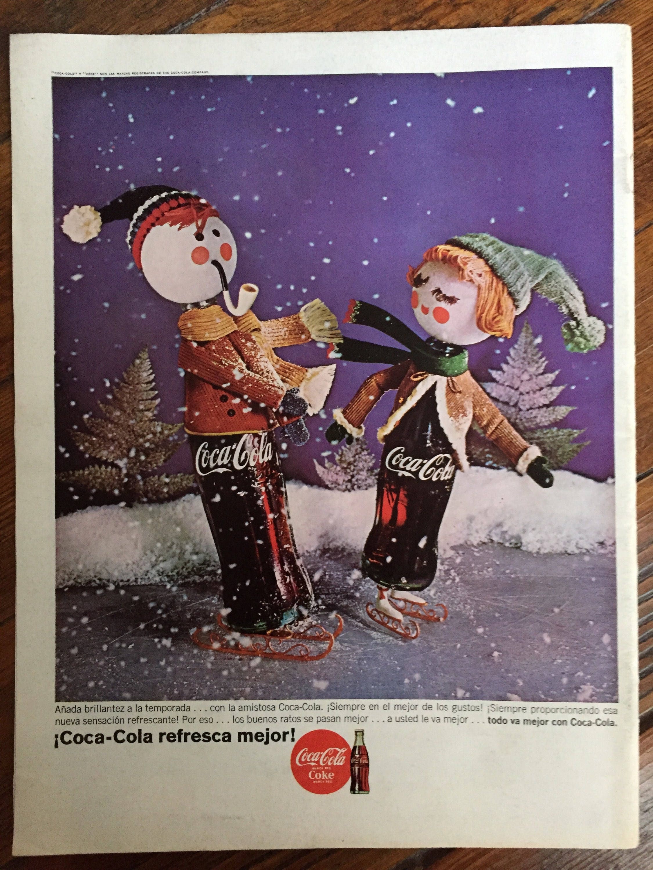 Coca Cola Coke Vintage Ad 1964 Written in spanish Etsy