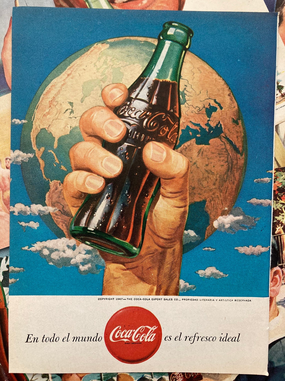 Coca Cola 1940s Vintage ads written in Spanish Price for Coca Cola 1940s Vint