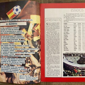 Copa del Mundo, España 1982 Folleto Escrito en español image 5