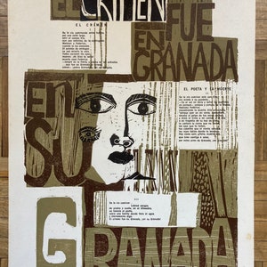 Linoleum engraving by Gladys Afamado, 1969 Club de Grabado de Montevideo, Uruguay Numbered image 1