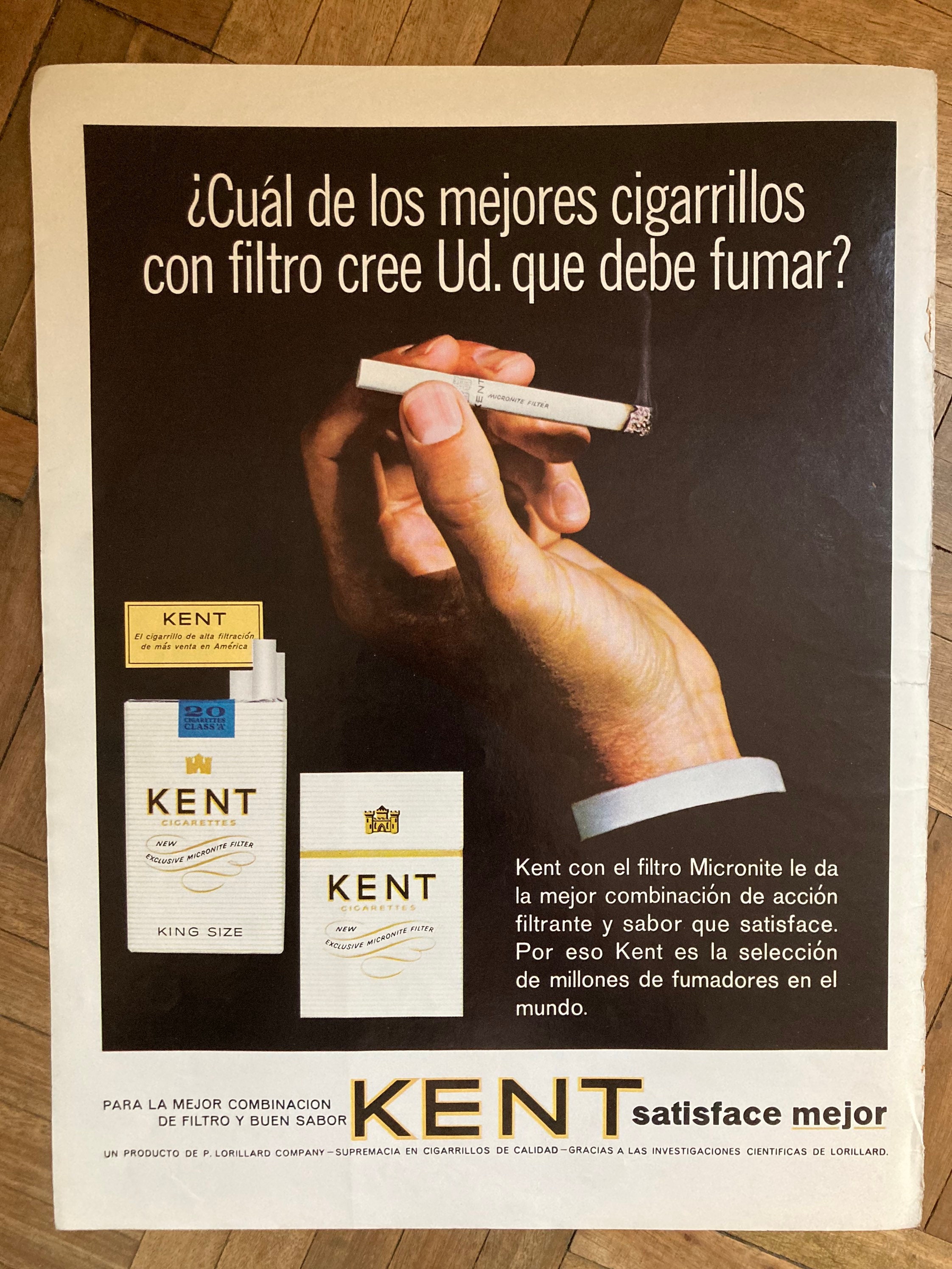 Kent Cigarettes, Vintage Ads (1964-1968) - Escrito En