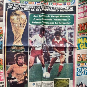 Set newspapers Worldcup Argentina 1978 Uruguay Football Soccer image 2