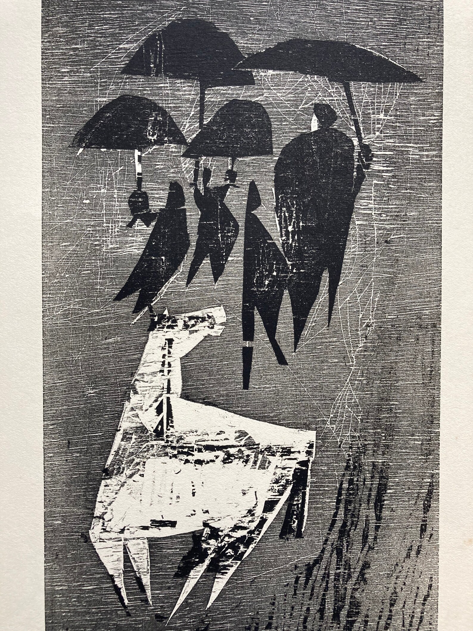Xylography by Carlos Fossatti 1963 Club De Grabado De Etsy