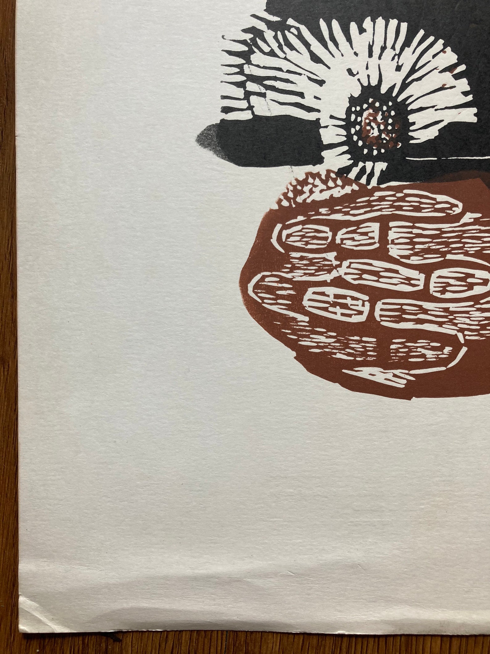 Linoleum Engraving by Gladys Afamado 1985 Club De Grabado Etsy