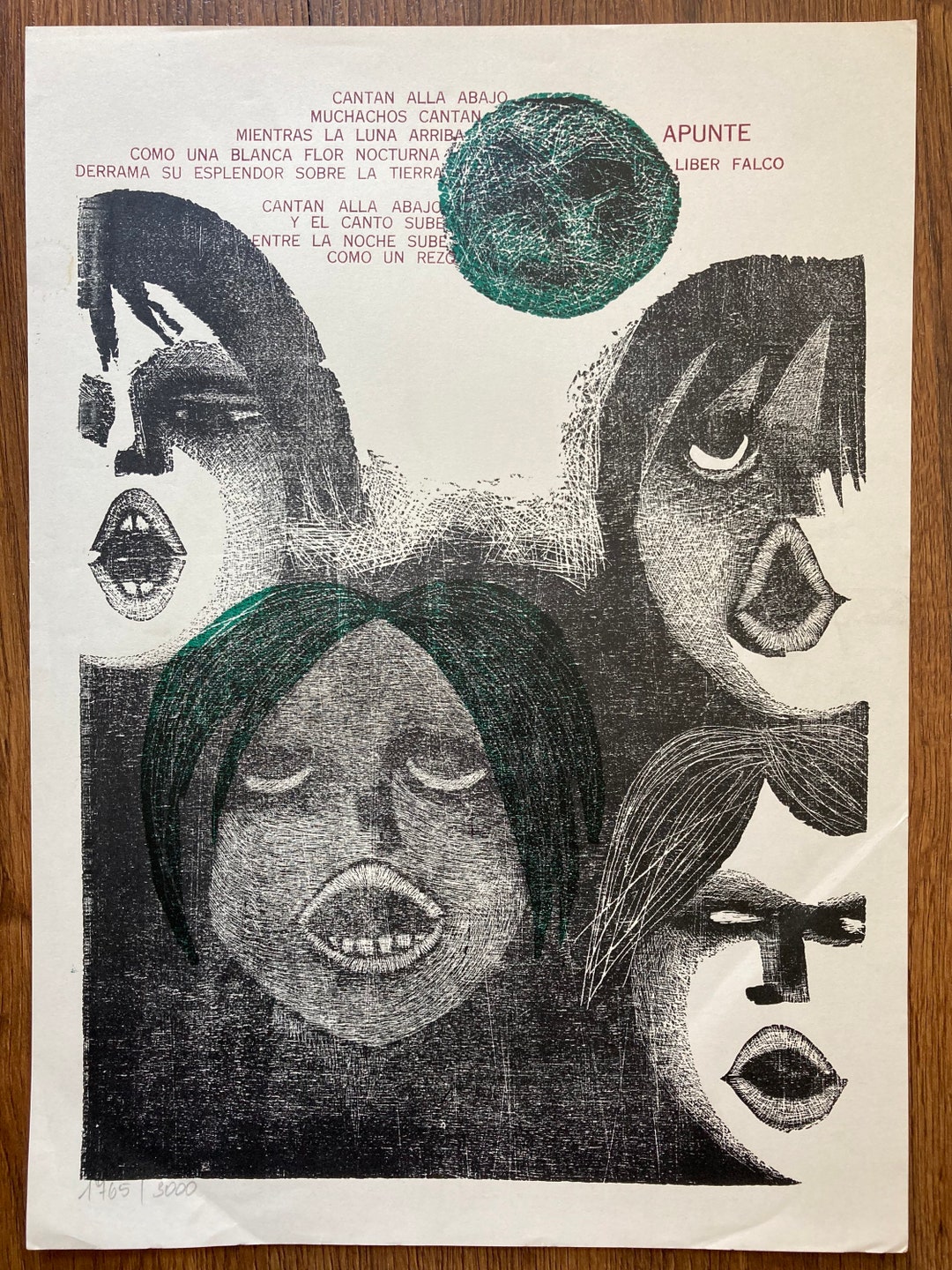 Xylography by Leonilda Gonzalez 1977 Club De Grabado De Etsy New Zealand