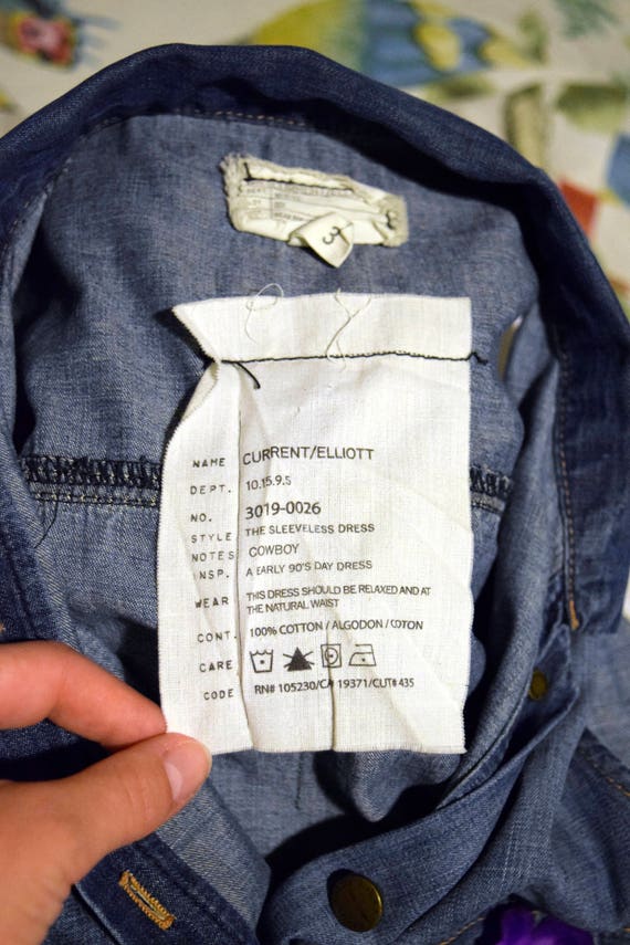 Current elliot 3D Embellished Denim Dress Etsy