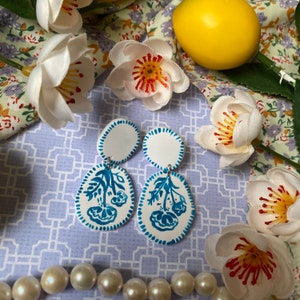 Finest China Dangles | Faux Porcelain Polymer Clay Earrings!