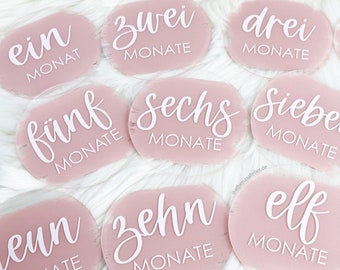 Baby Monthly Milestone Cards, Christmas Gift for Baby, Newborn Milestone Discs, Baby shower gift, Newborn Photo Prop Boy