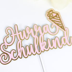 First Day of School Cake Topper, Back to School Cake Topper, Schoolchild Decoration, Schulkind Tortenstecker.
