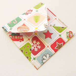 Kerstmini-enveloppen, handgemaakte enveloppen, kerstbriefenveloppen, feestdagen cadeau-enveloppen, kerstkaarten kerstenveloppen