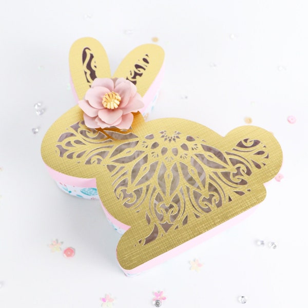 Easter Bunny Favor Box, My First Easter, Deko Ostern, Geschenk Ostern, Frohe Ostern, Mandala Bunny