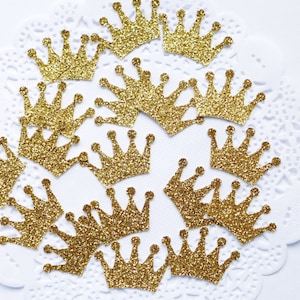 Gold Krone Konfetti, Glitter Cardstock Konfetti, Prinzessin Krone, Baby Krone, Geburtstag Krone sterben Schnitte