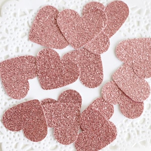 Rosegold Konfetti, süße 16 Dekoration, Brautparty Konfetti, Blush Pink Glitter Konfetti, Rosegold Geburtstag, 21. Geburtstag Dekorationen