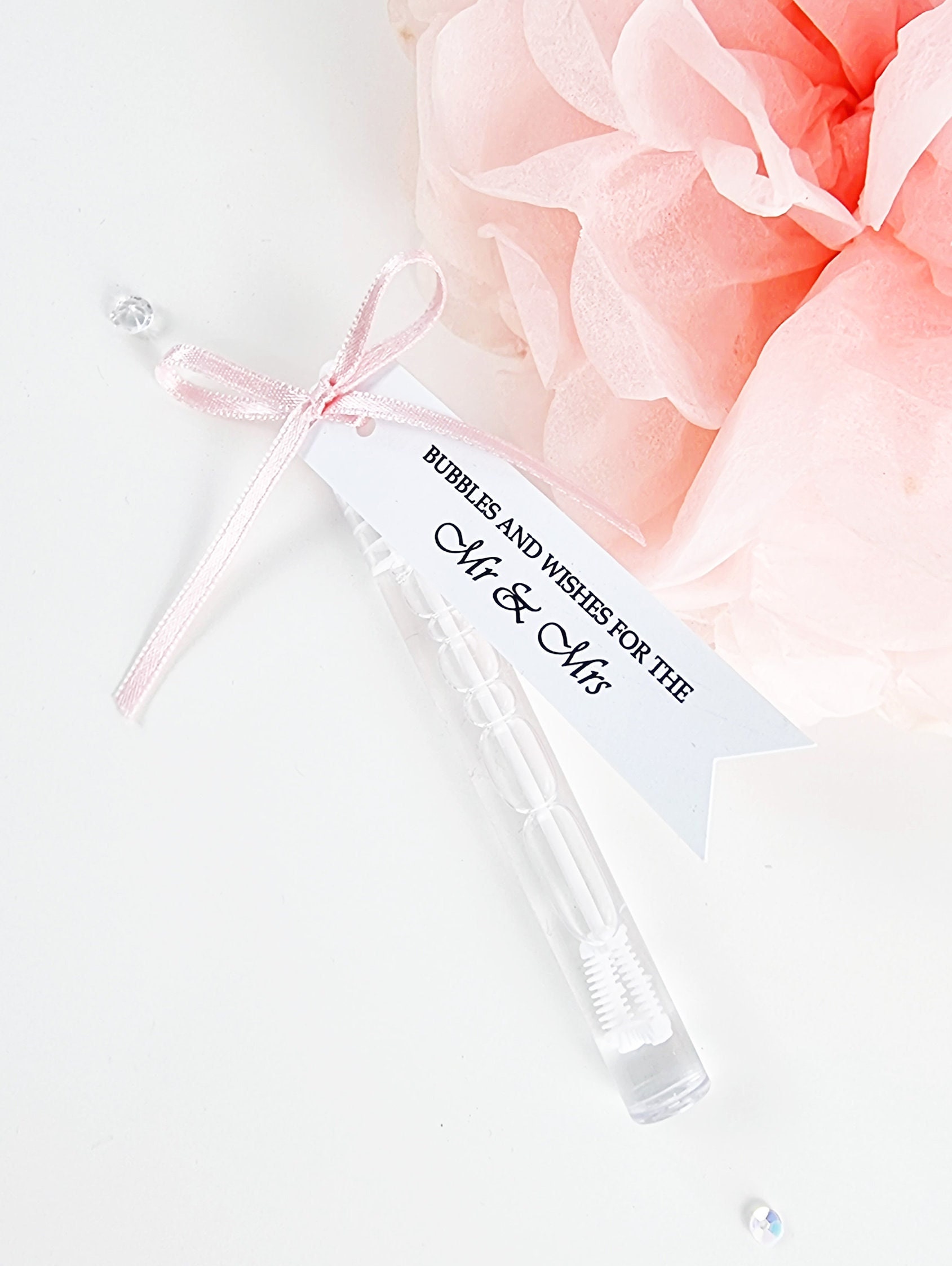 Wedding Bubble Wand Tags Wedding Wands Personalized Wedding Etsy