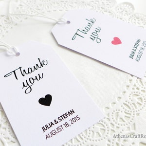 Personalized Wedding Tags, Big Gift Tags, White Tags, Favor Tags, Gift Tags, Wedding Favor Tags