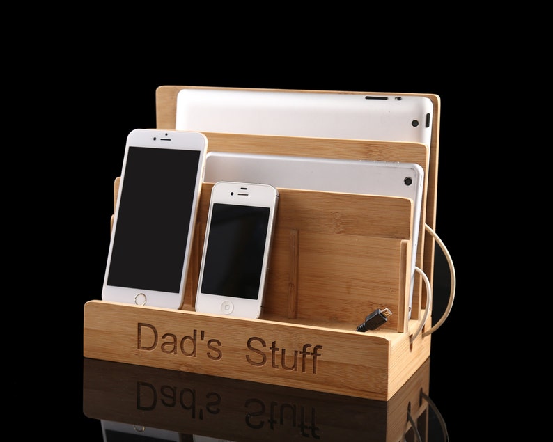 Wooden Iphone Standwooden Holderwooden Charger Image 0