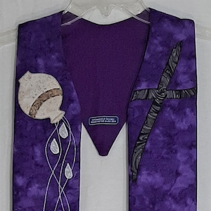 Ashes to Ashes-Lent Clergy Stole