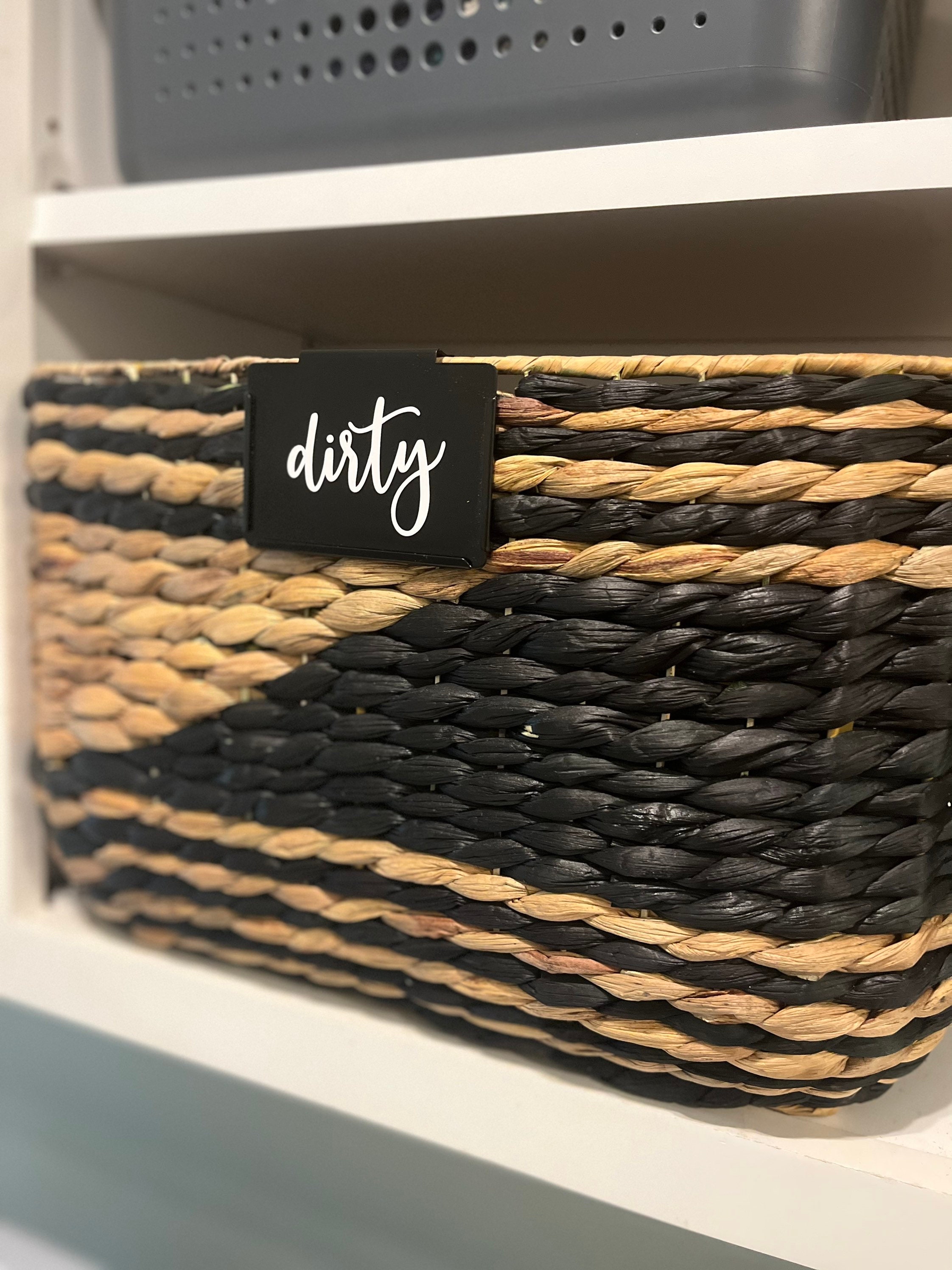 Basket Labels Bin Clip Labels Bin Clips Basket Bin Clips Etsy