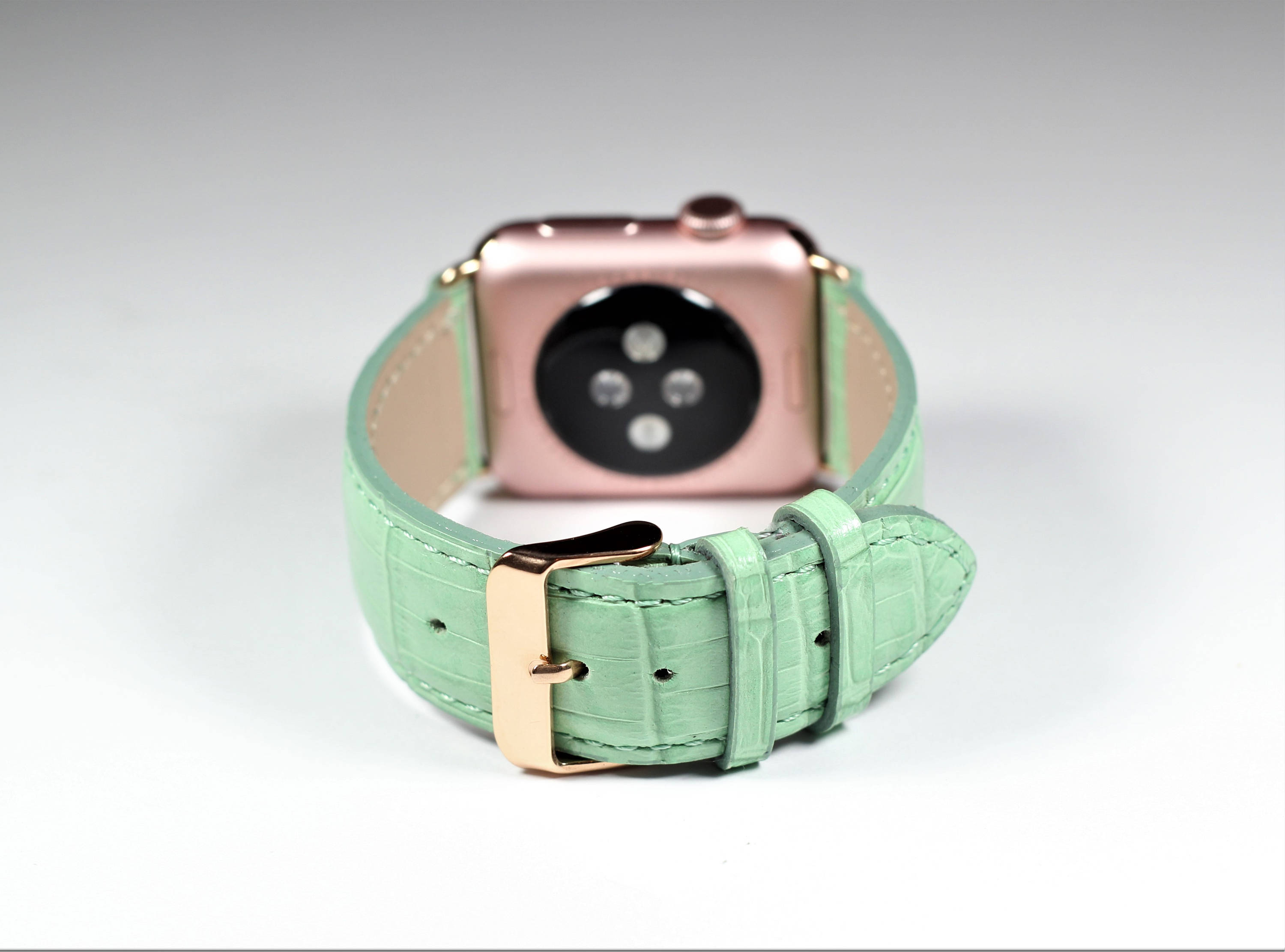 Apple Watch Band Series Leather Strap Jade Stone iWatch Etsy