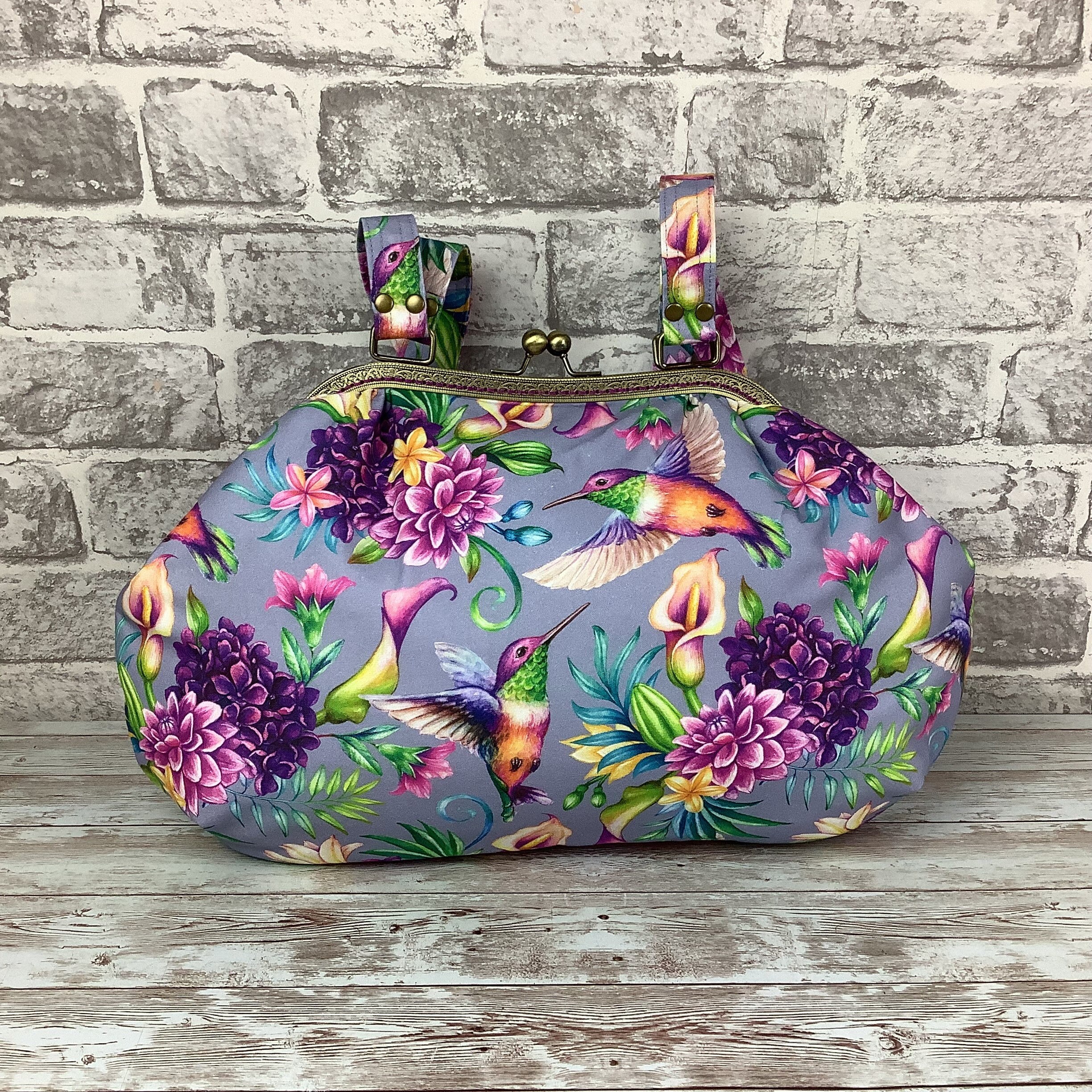 Pink floral cheap handbag