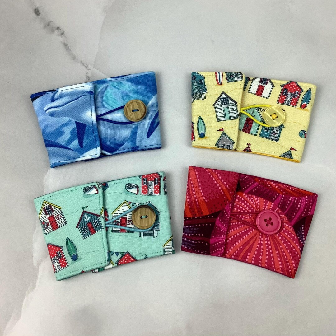 Seaside Cup Cosy, Beach Huts Drinks Sleeve, 4 Options, Handmade - Etsy