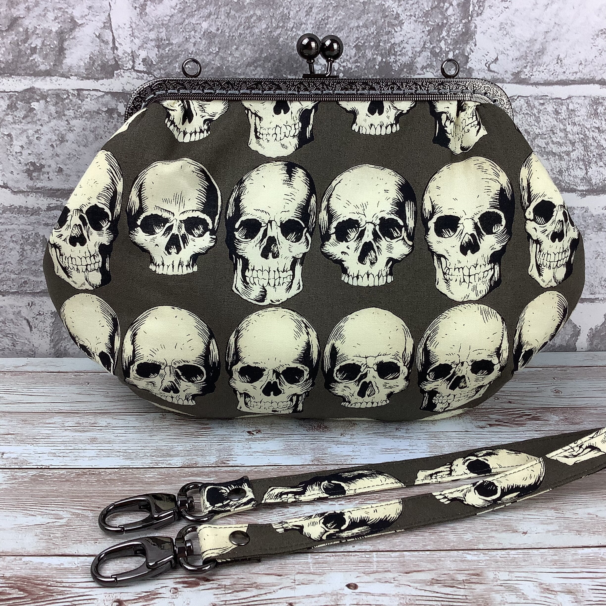 Ghost Head Skull Clutch Men Fashion Men's Clutch Bag High Capacity