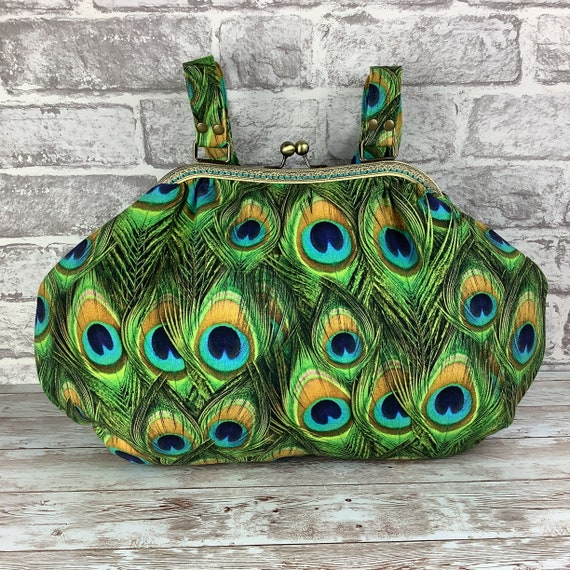 Peacock Woven Wonder & Scarab Handbag – Lotus Arts de Vivre