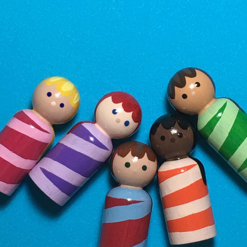 etsy wooden peg dolls