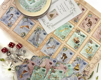 Gold Charming Tea Leaf Reading Kit – Oracle Cards & Charms