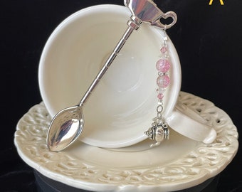 Teaspoon A. Collector teaspoon. Tea leaf reading. Gift. Birthday. Fortuneteller teacup. Tarot. Divination. Mother.  Teacup. Present.