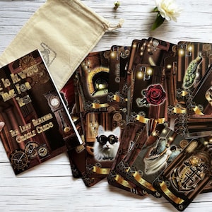 Steampunk Tea Leaf Reading Cards – Time for Tea Oracle Deck