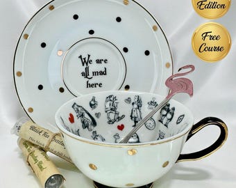 Alice in Wonderland Black Label Tasseography Cup