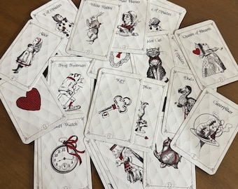 Alice in Wonderland Oracle Cards |25-Card Divination Deck |Guidebook |Free Course
