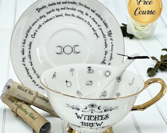 Witches Brew Teacup Set | Tea Leaf Reading | Free Course
