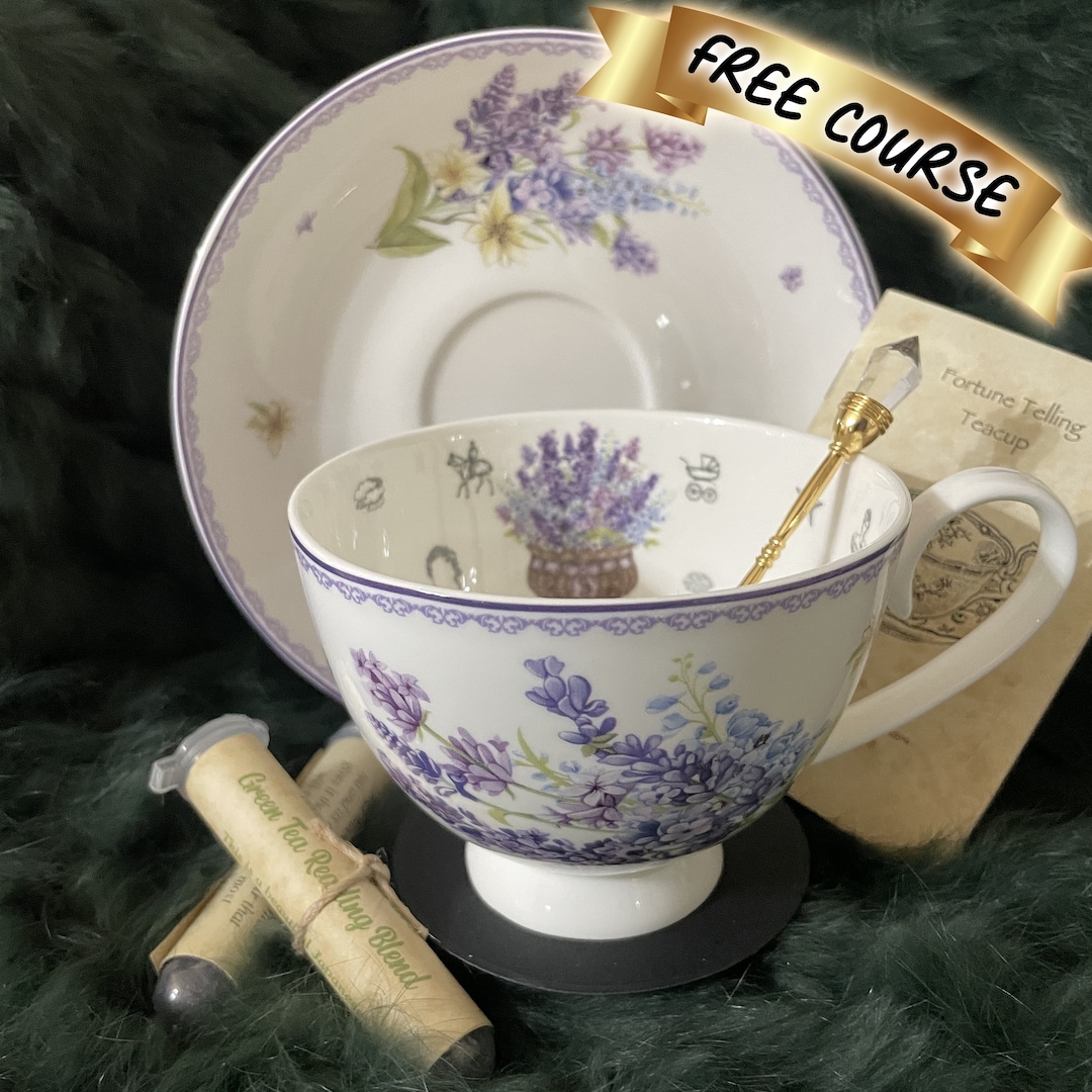 SECONDS Lavender Tea Cup and Saucer Set. Teacup and Saucer Etsy