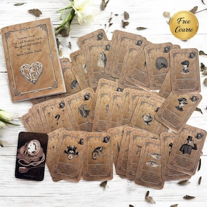 Oracle Card Deck. Learner Deck. FREE course. Oracle deck. Divination deck. Tarot Gifts. Witchy Gifts.
