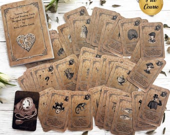 Tea Leaf Reading Oracle Cards: Divination Deck, Lenormand Inspired (Free Course)